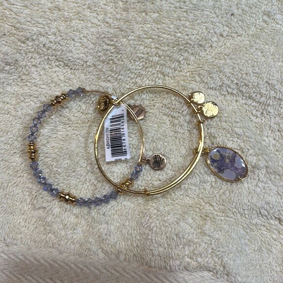 🌳 Alex and Ani Tree of Life Art Infusion Bangle Set of 2 – NWT - Picture 1 of 4